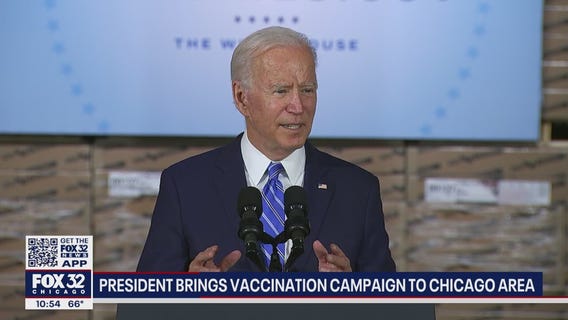 Biden brings vaccination campaign to Chicago area