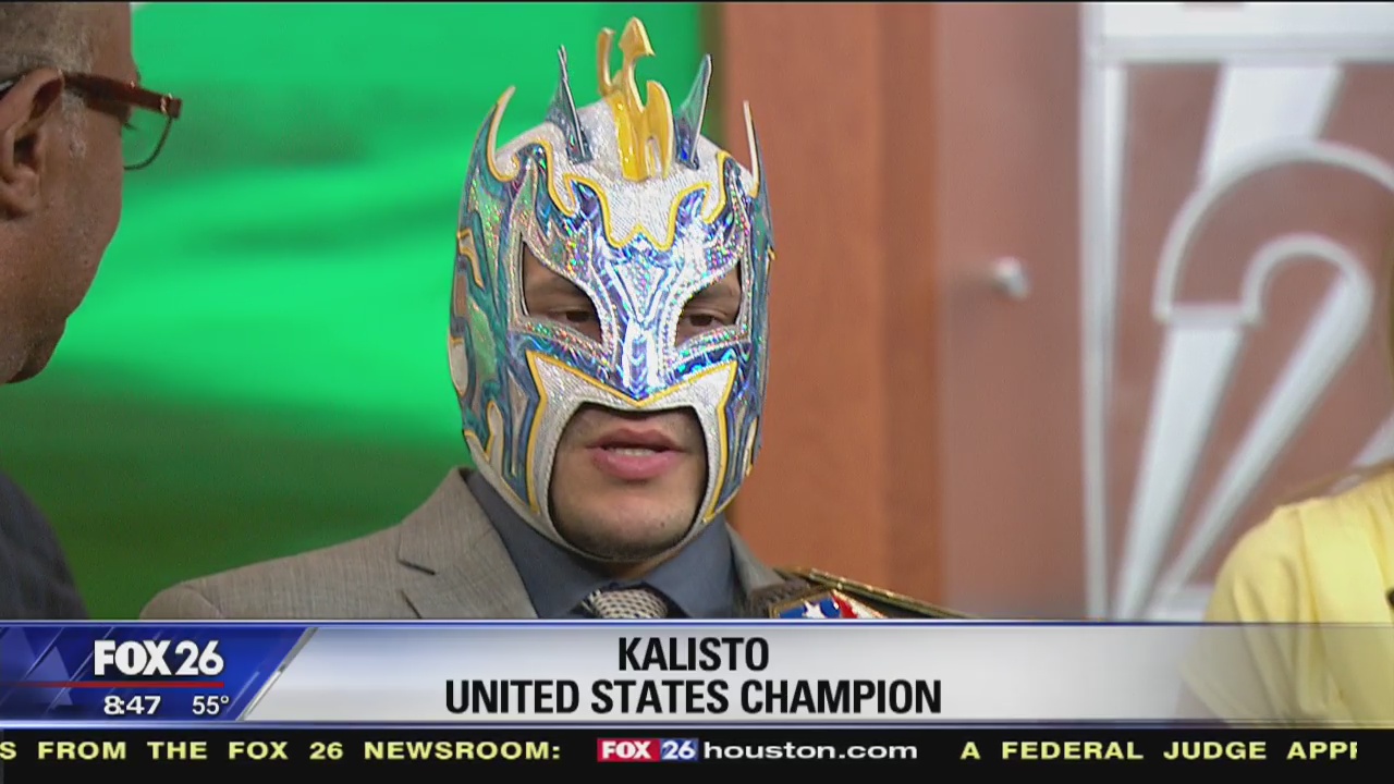 Kalisto defends the WWE U.S. championship at WWE Smackdown in Houston