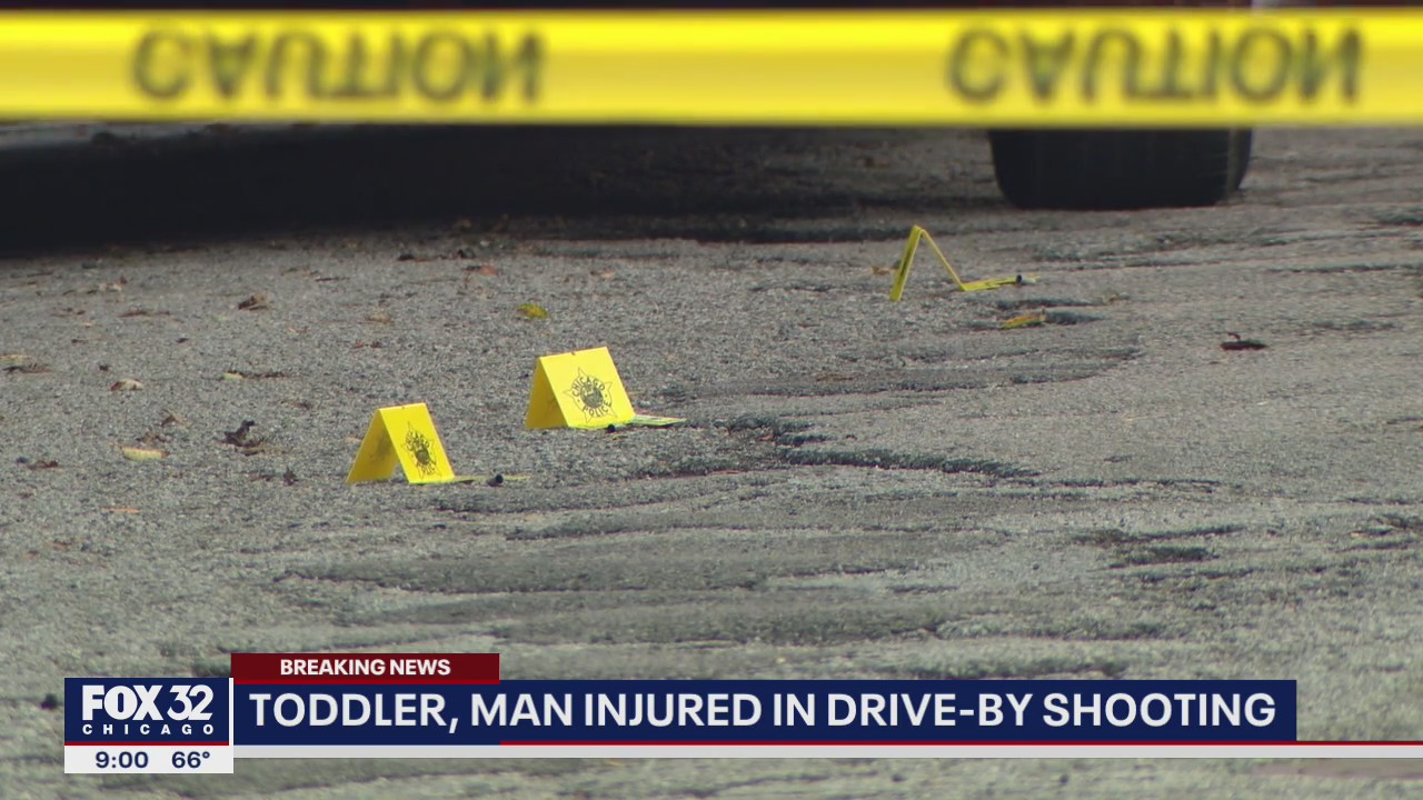 Toddler, man injured in drive-by shooting