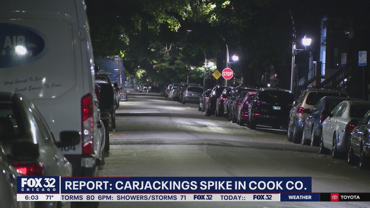 Report finds alarming spike in carjackings across Cook County
