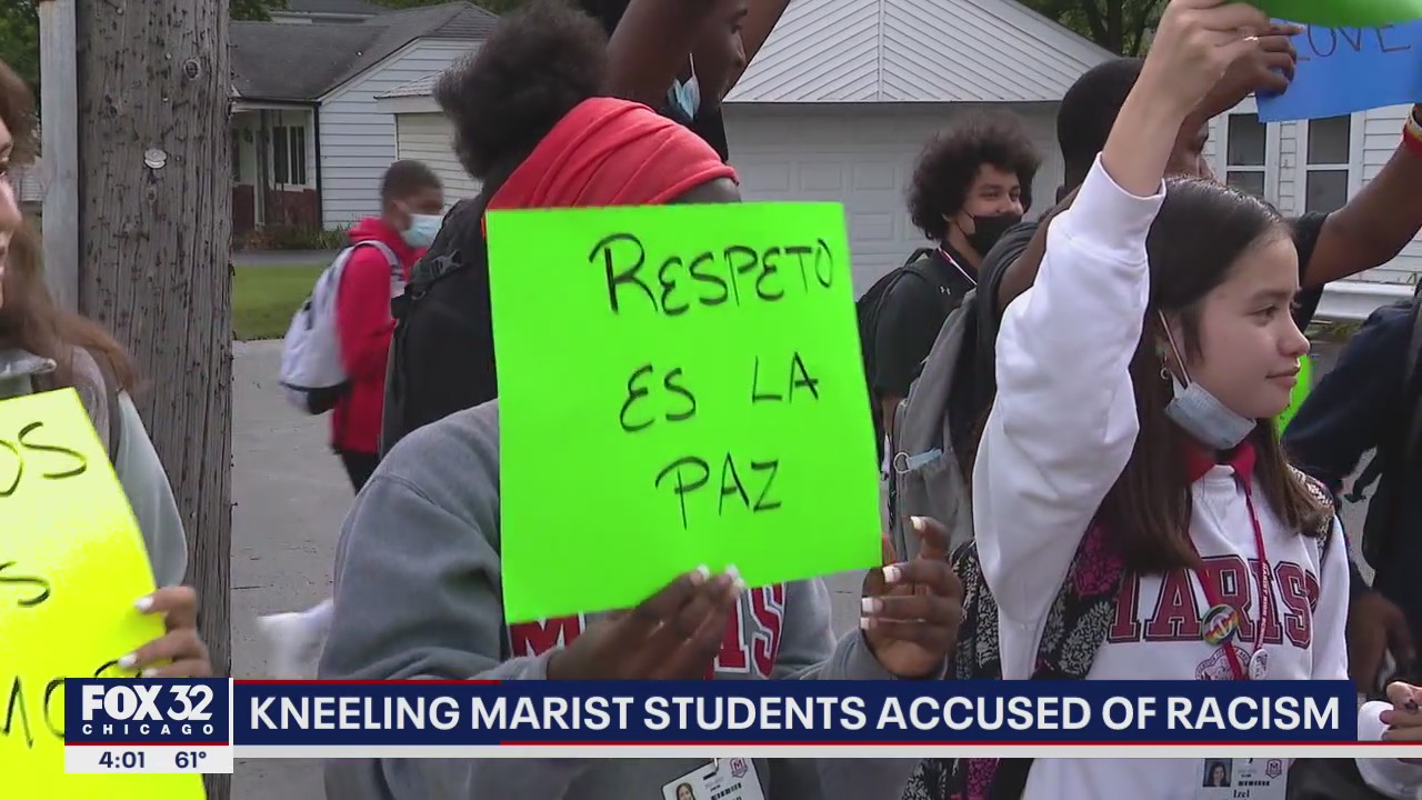 Kneeling Marist students accused of racism