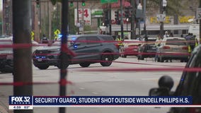 Student, security guard shot outside Chicago high school