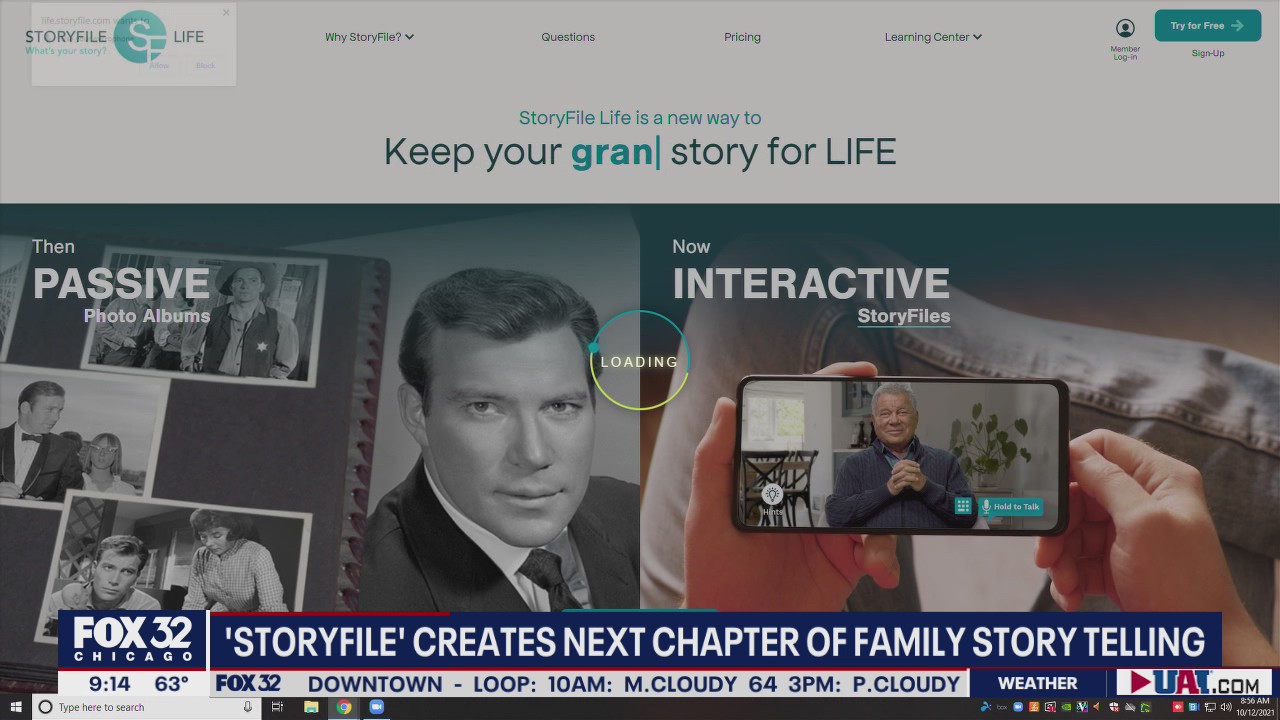 StoryFile allows the most-treasured family stories to stay alive and vibrant