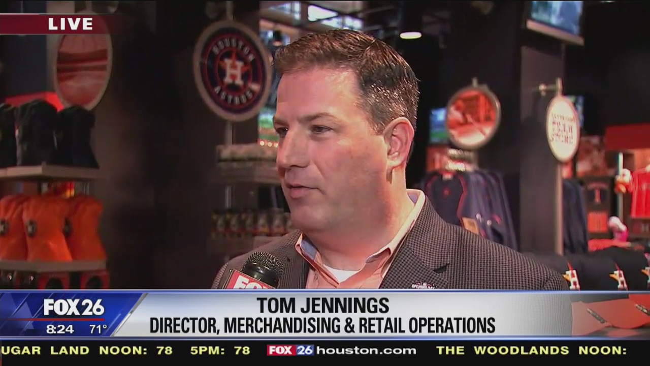 Opening Day at the Astros official team store in Minute Maid Park