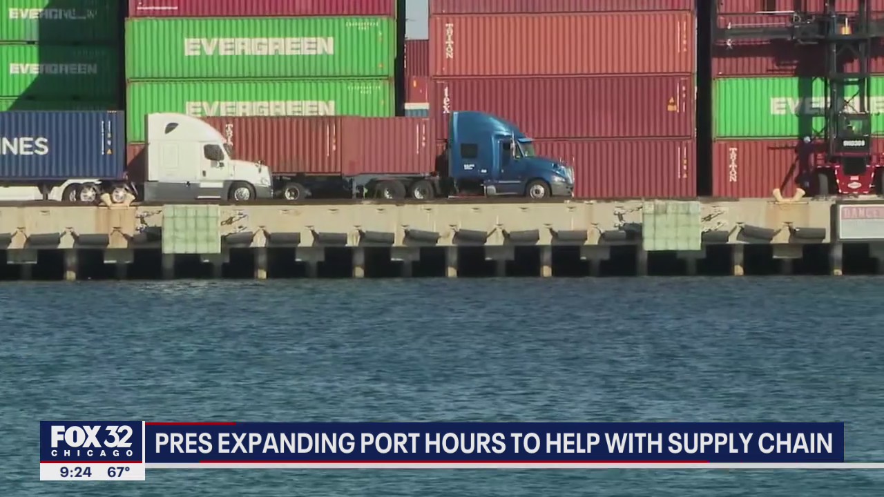 Biden expanding port hours to help with supply chain