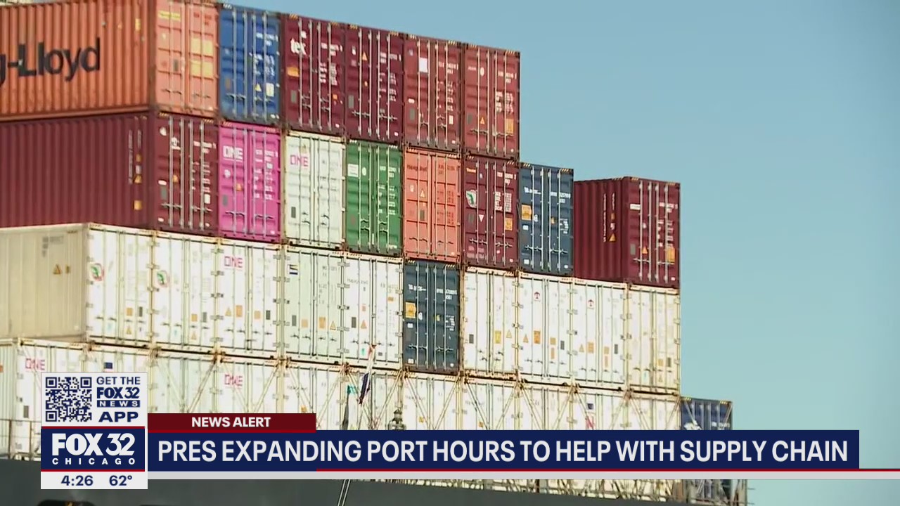 President Biden expanding port hours to help with supply chain