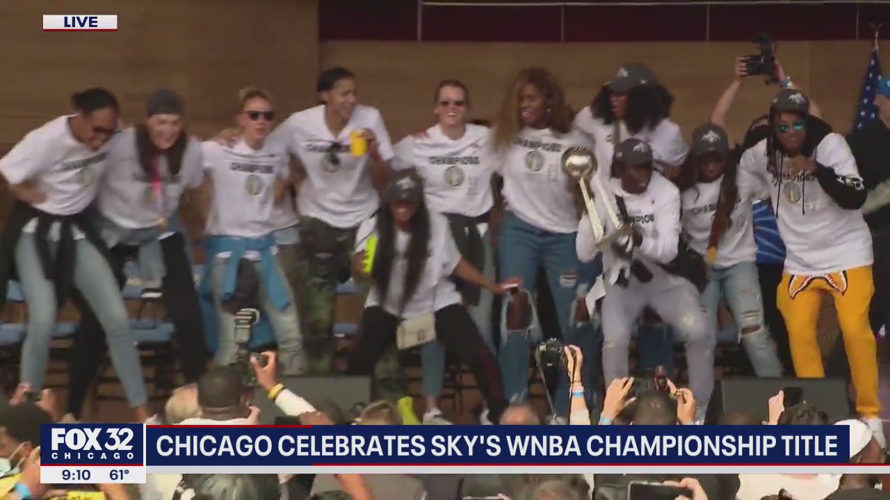 Chicago celebrates Sky's WNBA championship title