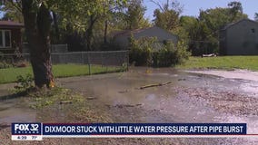 Dixmoor stuck with little water pressure after pipe burst