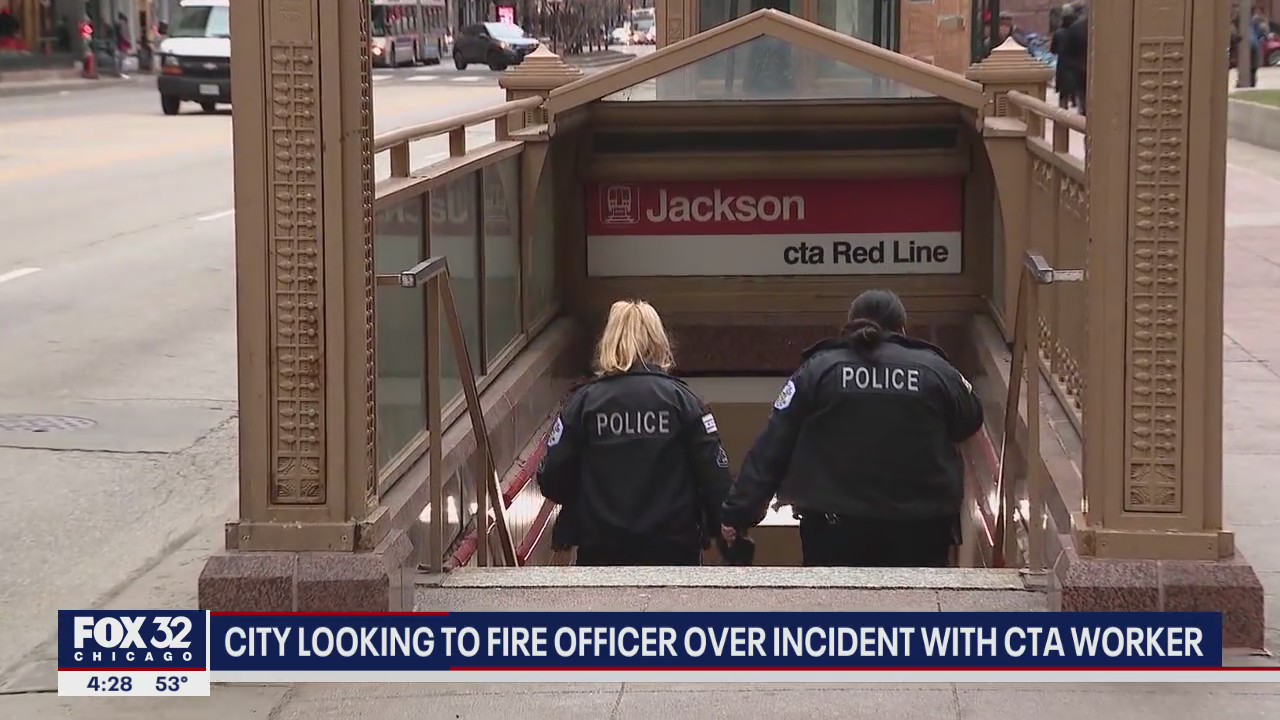 Chicago looks to fire officer over incident with CTA worker