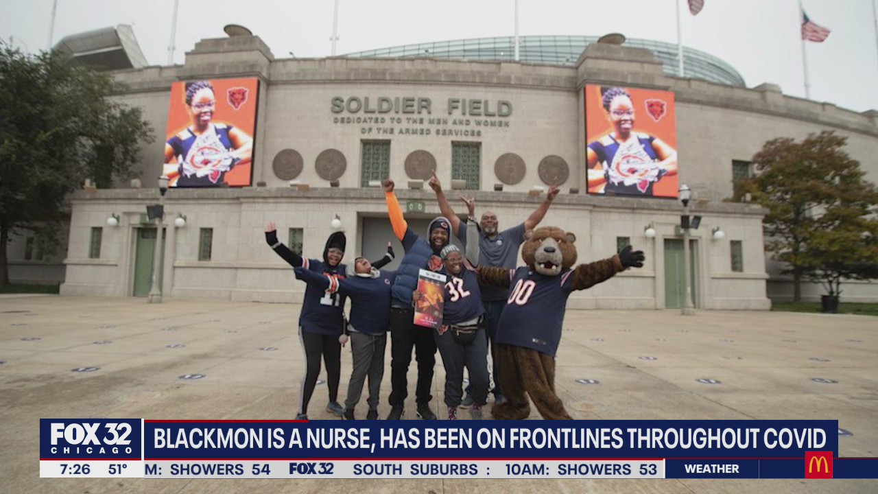 Frontline nurse named Chicago Bears Fan of the Year, wins tickets to Super Bowl