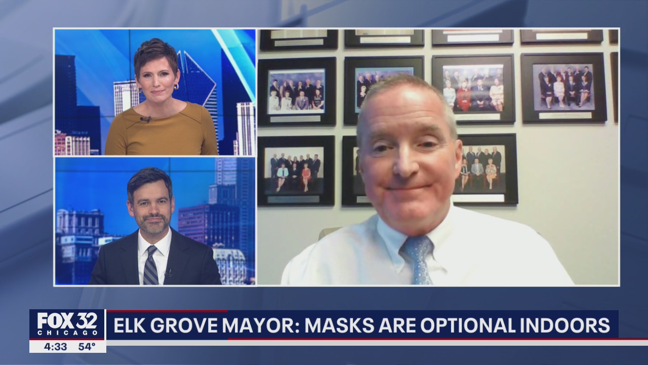 Elk Grove Village Mayor Craig Johnson says masks are now optional