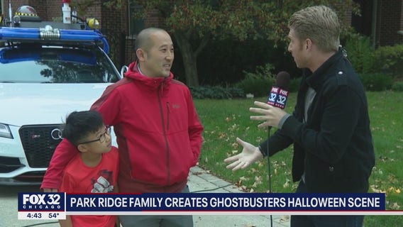 Park Ridge family creates 'Ghostbusters' Halloween scene
