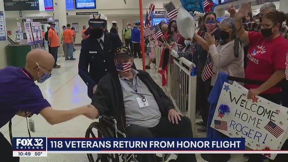 118 veterans return home from Honor Flight