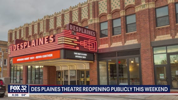 Des Plaines Theatre reopening this weekend
