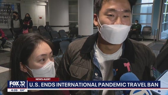 Couple reunites after US ends international pandemic travel ban