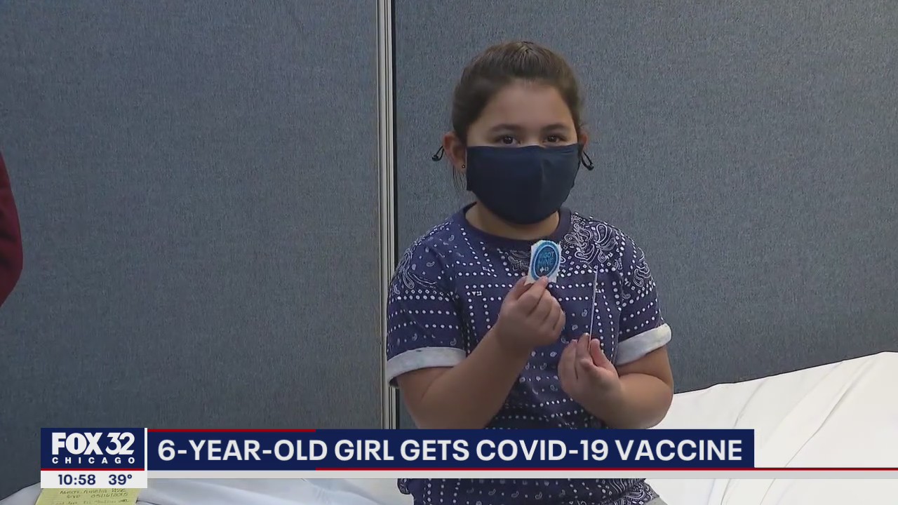 Chicago girl, 6, gets COVID-19 vaccine