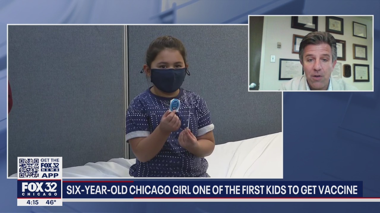 6-year-old Chicago girl one of the first kids to get COVID-19 vaccine