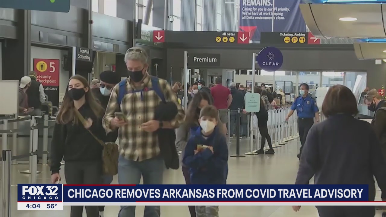 Chicago removes Arkansas from COVID travel advisory