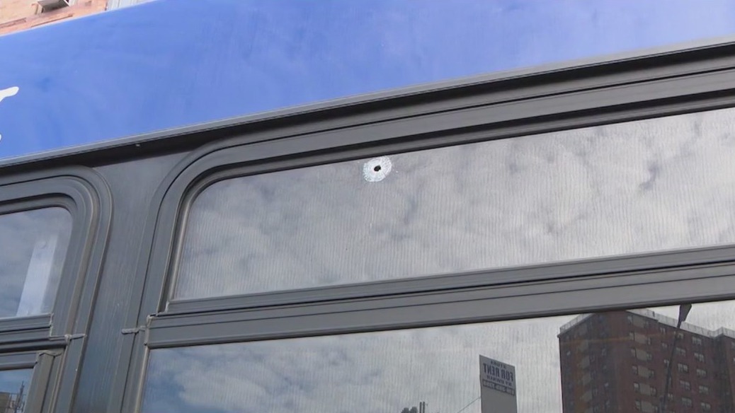 MTA bus struck by gunfire in Harlem