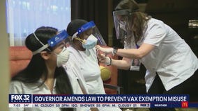 Gov. Pritzker amends law to prevent misuse of vaccine exemptions
