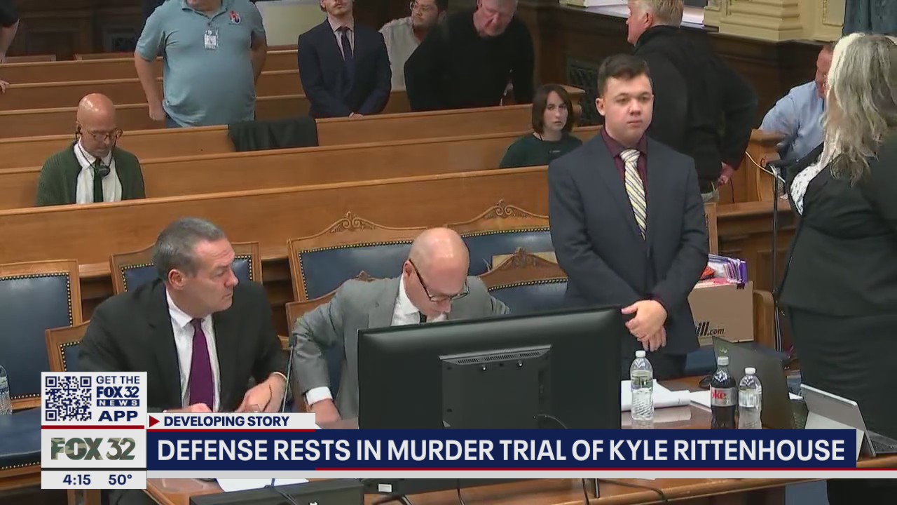 Defense rests in the murder trial of Kyle Rittenhouse | FOX 32 Chicago