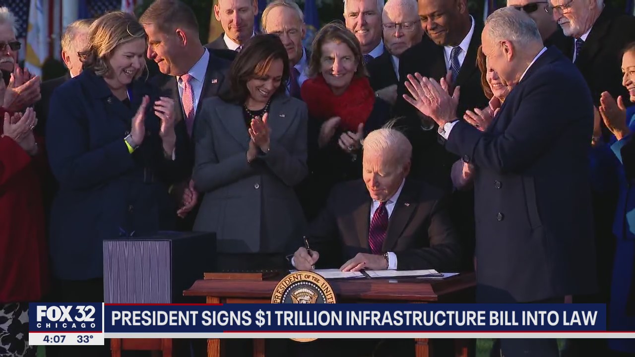 Biden signs $1-trillion infrastructure bill into law