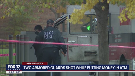 2 armored guards shot while putting money in Chicago ATM