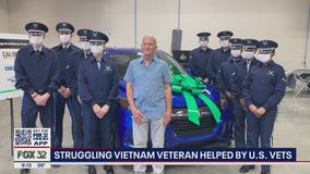 Struggling Vietnam veteran gifted new car by U.S. Vets