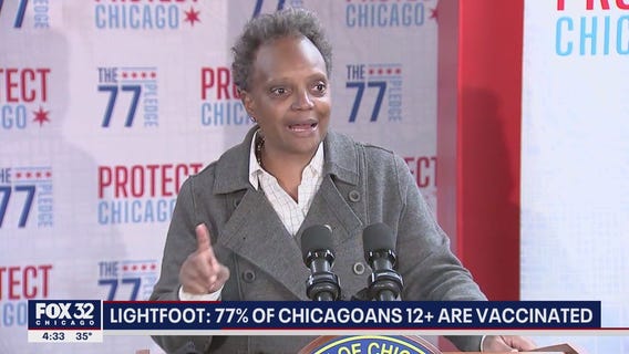 Lightfoot: 77% of Chicagoans 12 and older are vaccinated