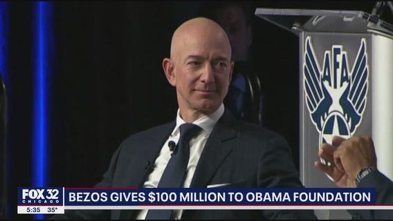 Bezos gives $100 million to Obama Foundation