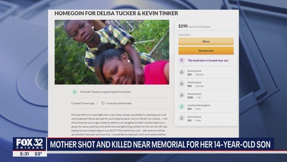Chicago mother shot and killed near memorial for teen son