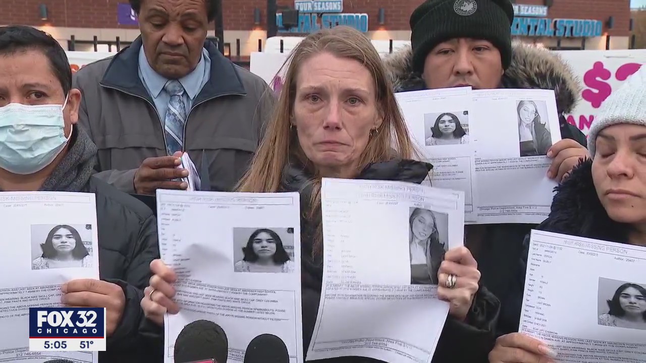 Families, friends hand out fliers asking for help finding missing teen girls