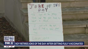 Lincoln Square boy retires 'joke of the day' after getting fully vaccinated