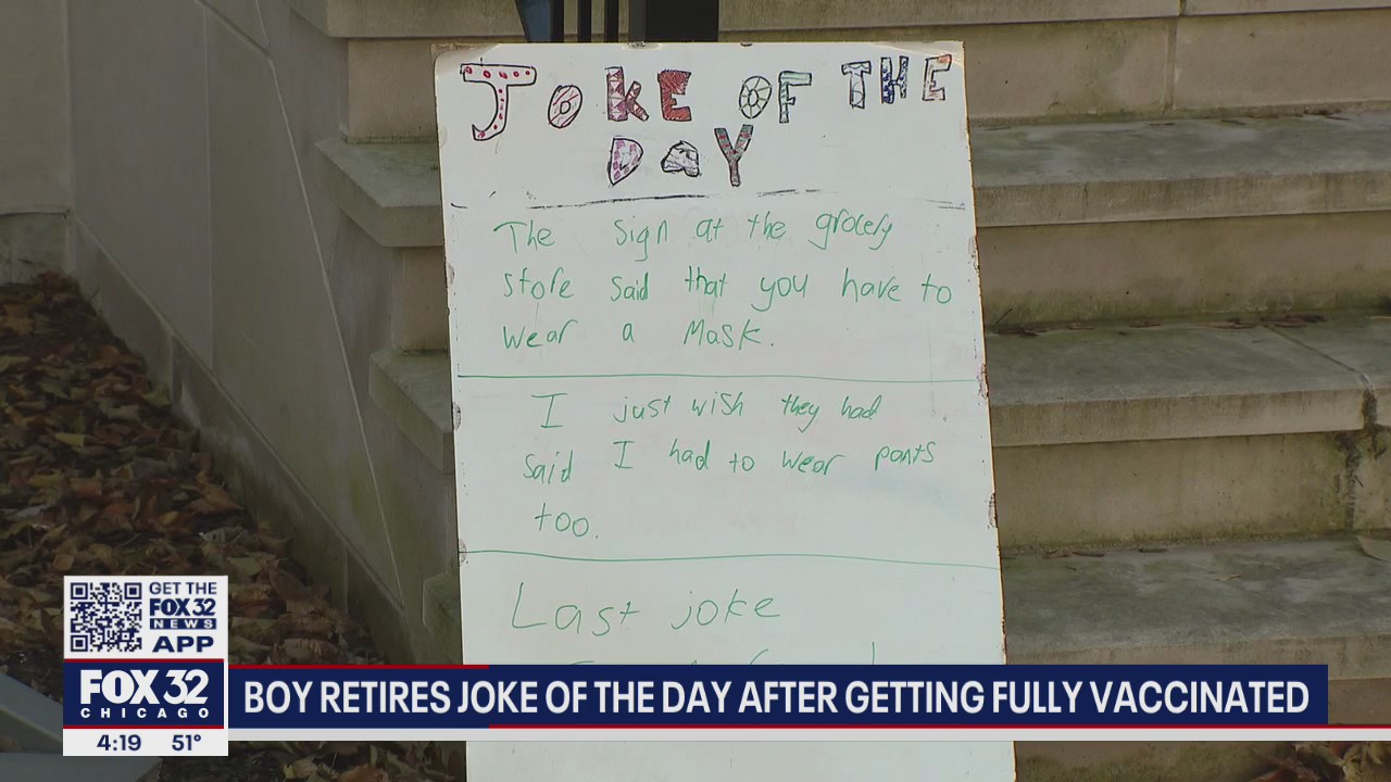 Lincoln Square boy retires 'joke of the day' after getting fully vaccinated
