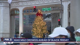 Crowds converge on Mag Mile ahead of Black Friday sales