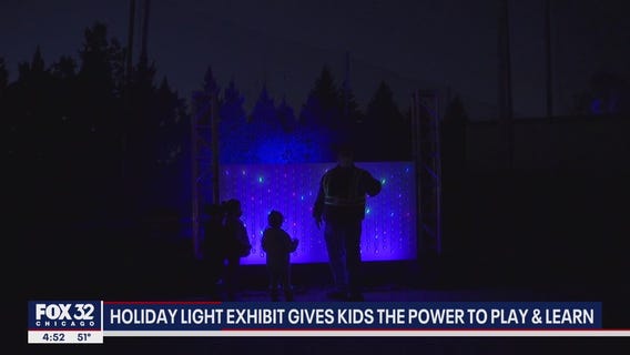 Suburban holiday light exhibit gives kids the power to play and learn
