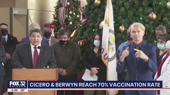 Cicero, Berwyn both have over 70-percent vaccination rate