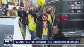Parade held for cancer-free Cicero boy