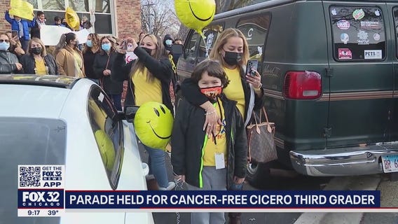 Parade held for cancer-free Cicero boy