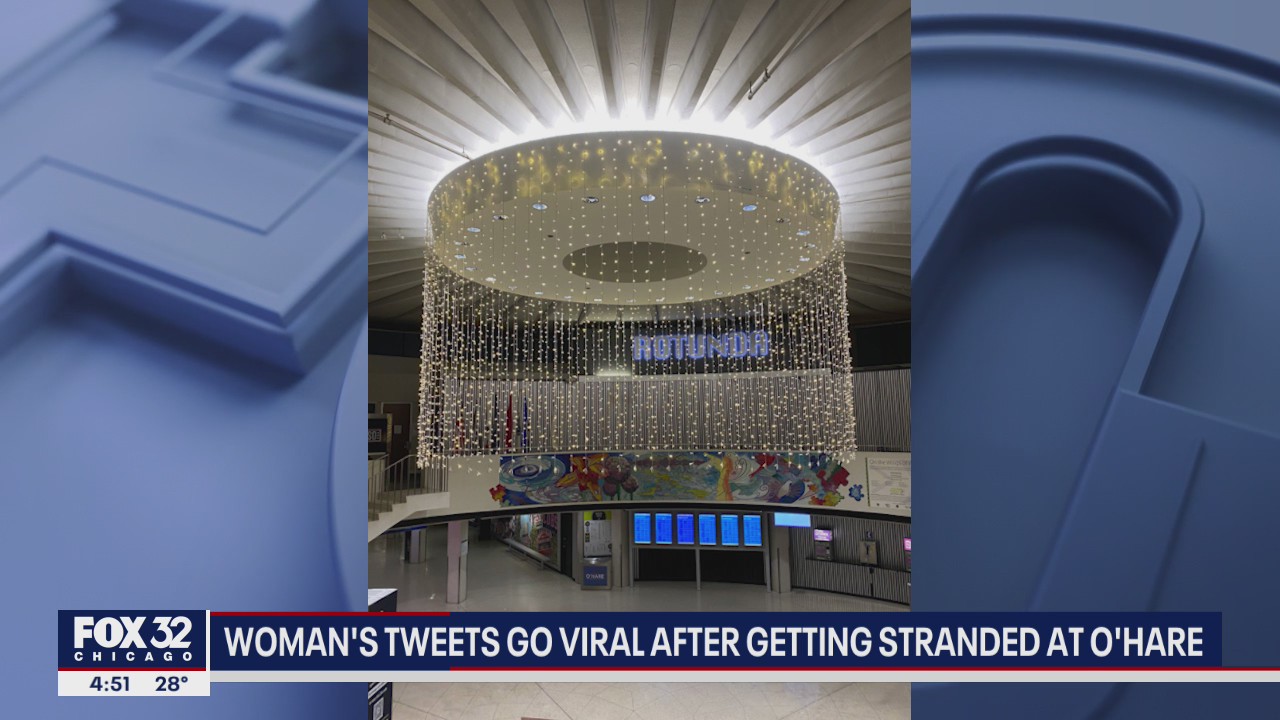 Woman's tweets go viral after getting stranded at O'Hare Airport