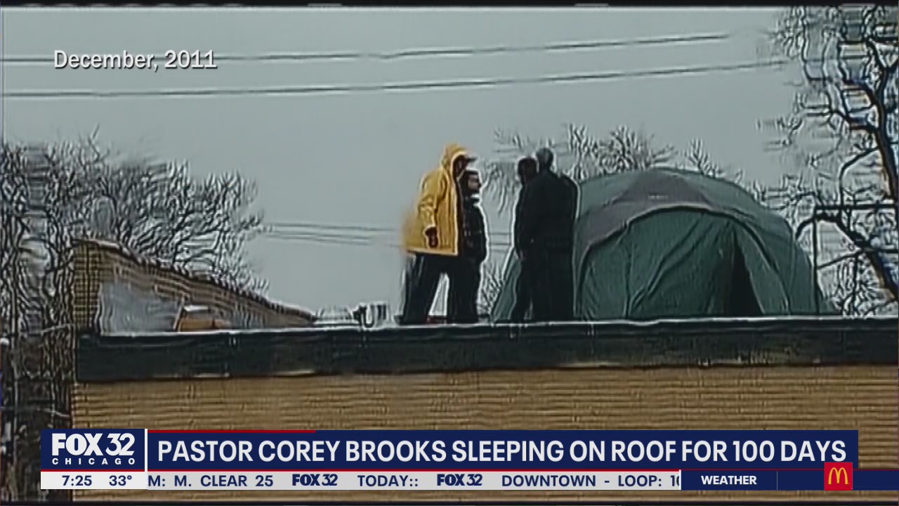 Pastor raising money for community center by sleeping on roof for 100 days