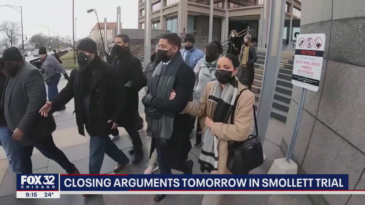 Closing arguments in Jussie Smollett trial to begin Wednesday