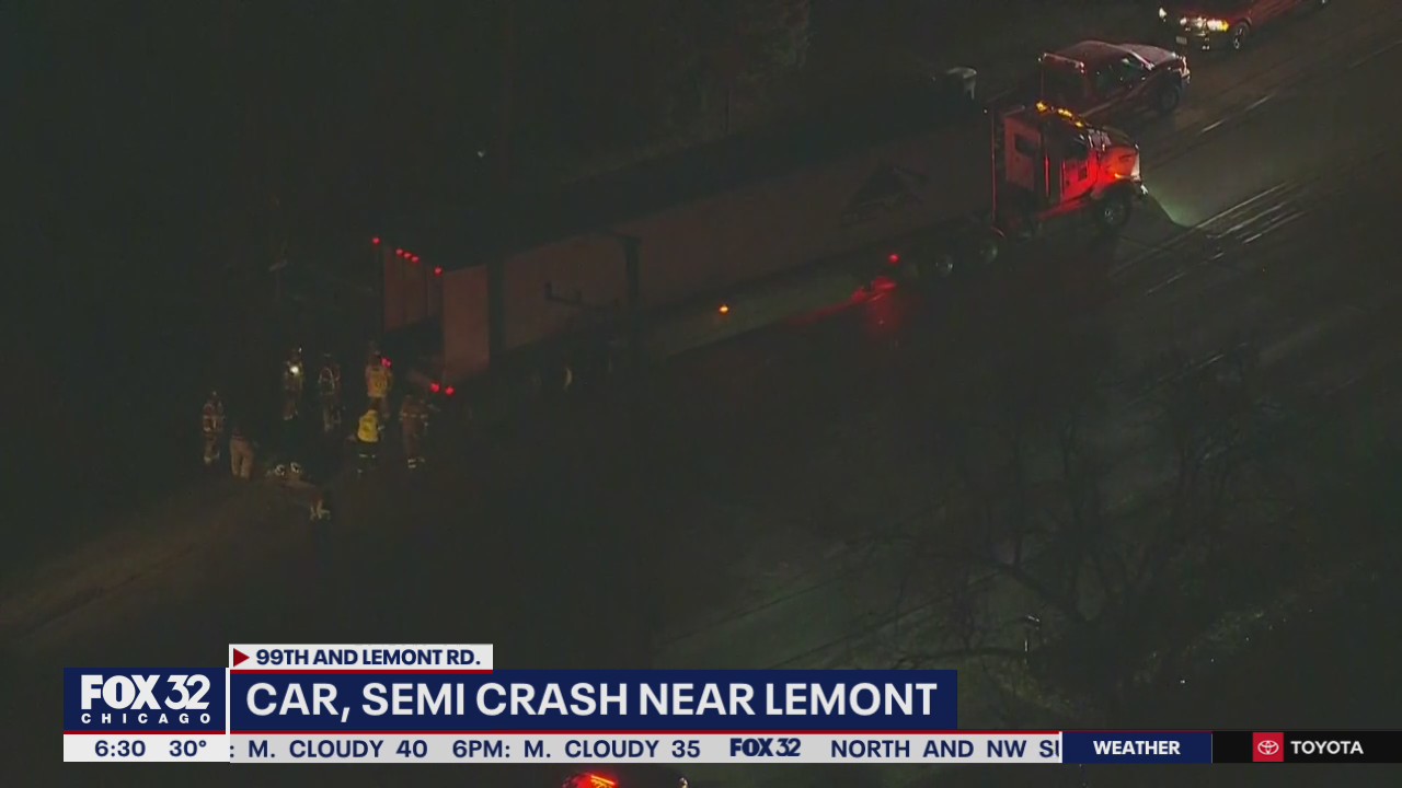Semi, car crash in southwest suburbs