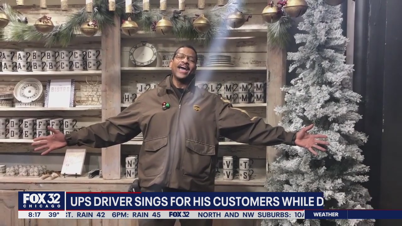 Russell Butler UPS driver sings for his customers while delivering packages | FOX 32 ...