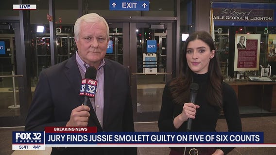 Jussie Smollett's reaction to jury finding him guilty in hate crime hoax