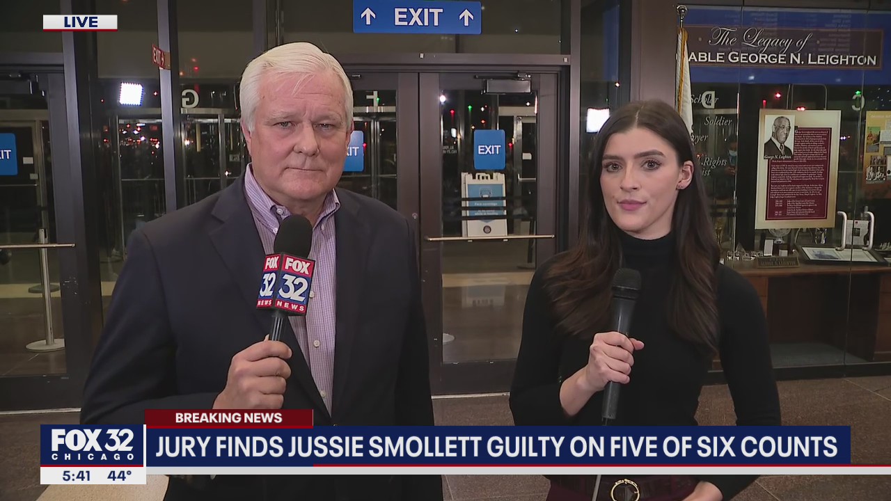 Jussie Smollett's reaction to jury finding him guilty in hate crime hoax