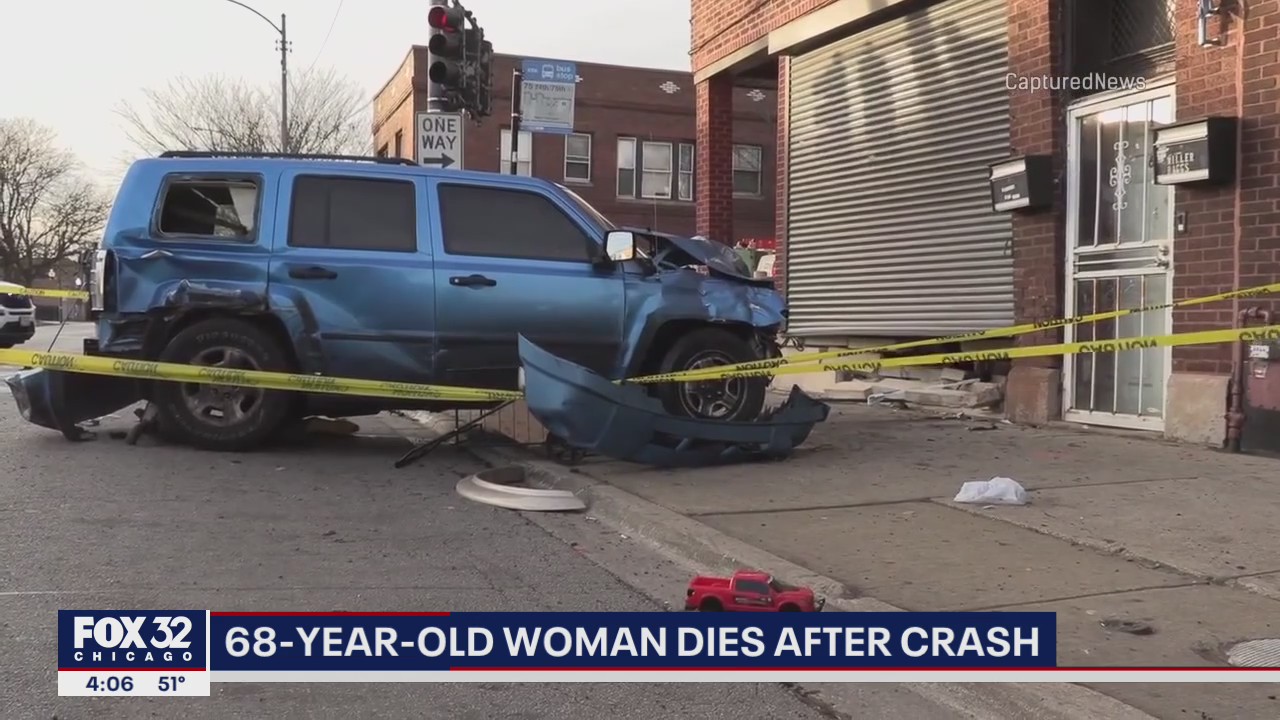 68-year-old woman struck after two cars collide dies