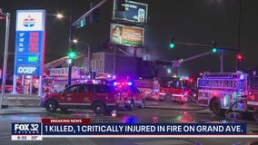 1 killed, 1 critically injured in fire on Grand Avenue