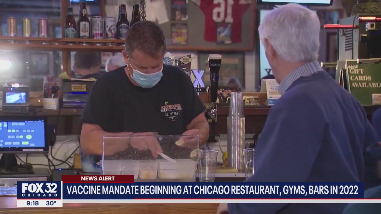 Chicago vaccine mandate: Proof of vaccine needed at restaurants, bars and other venues in 2022