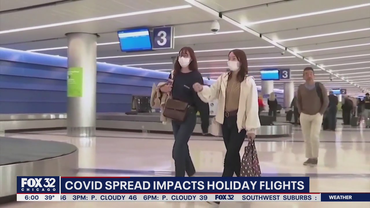 COVID-19 spread impacts holiday flights